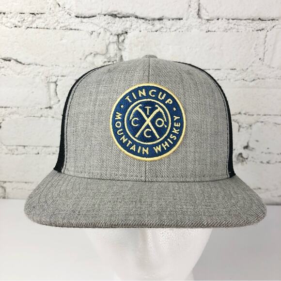 Tin Cup Mountain Whiskey Snapback Hat - Picture 2 of 7
